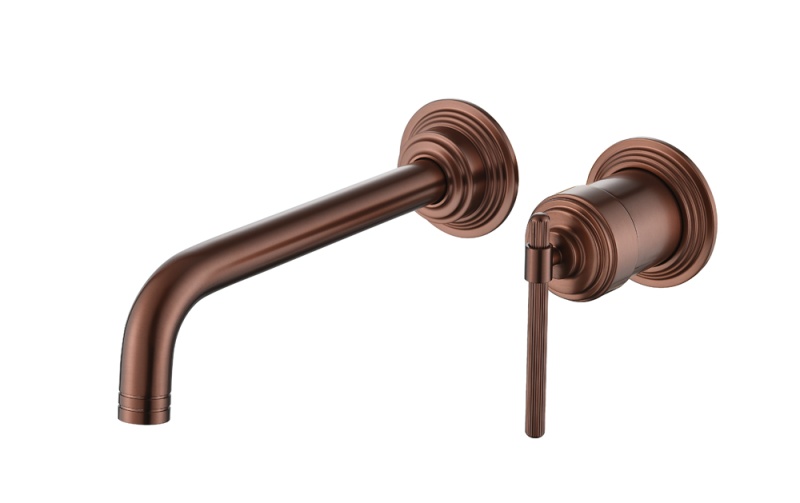 Смеситель для умывальника из стены, ETERNA COPPER BRUSHED  175-CB