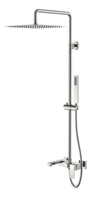Душевая стойка BOHEME Qubic brushed nickel 478-NB